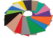Feuilles d'EVA types de couleurs disponibles